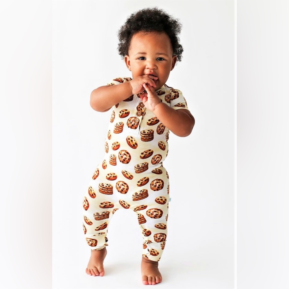 POSH PEANUT CHIP ROMPER 3-6 MONTHS